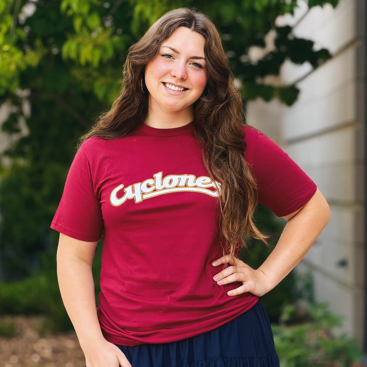 CI Sport Cyclones Script Cardinal Short Sleeve T-Shirt ISF 2026